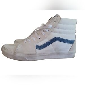 Vans Skate Sk8-Hi "Wearaway" in White/Blue Sz 12